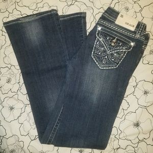 Rhinestone Grace in LA Distressed Jeans